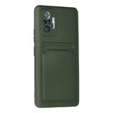 Redmi Note 10 Pro Kılıf Kelvin Kartvizitli Silikon - Koyu Yeşil
