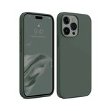 iPhone 15 Pro Max Kılıf First Silikon - Koyu Yeşil