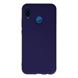 Erdo Ticaret Huawei P20 Lite Kılıf Nano Kadife Silikon Mor Arka Kılıf
