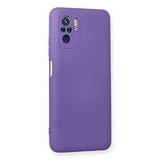 Redmi Note 10 Kılıf Nano içi Kadife Silikon - Mor