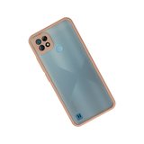 Erdo Ticaret Realme C21 Kılıfı Pembe Silikon Arka Kapak