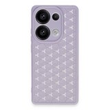 Erdo Ticaret Xiaomi Redmi Note 13 Pro 4G Kılıfı Petek Silikon Lila