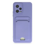 Redmi Note 12 4G Kılıf Kelvin Kartvizitli Silikon - Lila