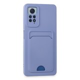 Redmi Note 12 Pro 4G Kılıf Kelvin Kartvizitli Silikon - Lila
