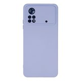 Erdo Ticaret Poco X4 Pro 5G Kılıf Lila Silikon Nano Kadife