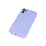 iPhone 11 Kılıf Nano içi Kadife Silikon - Lila