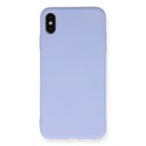 Erdo Ticaret iPhone XS Max Kılıf Silikon Eflatun