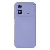 Poco M4 Pro 4G Kılıf Nano içi Kadife Silikon - Lila