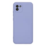 Galaxy A03 Kılıf Nano içi Kadife Silikon - Lila