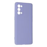 Reno 5 Pro Kılıf Nano içi Kadife Silikon - Lila