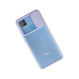 Redmi 9C Kılıf Palm Buzlu Kamera Sürgülü Silikon - Lila
