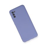 Galaxy A03S Kılıf Nano içi Kadife Silikon - Lila