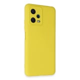 Erdo Ticaret Redmi Note 12 5G Kılıf Nano İçi Kadife Silikon Sarı