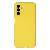 Galaxy A04S Kılıf Nano içi Kadife Silikon - Sarı
