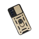 Galaxy A14 4G Kılıf Pars Lens Yüzüklü Silikon - Gold