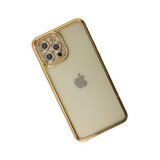 Erdo Ticaret iPhone 12 Pro Kılıf Gold Silikon Arka Kılıf