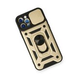 iPhone 12 Pro Kılıf Pars Lens Yüzüklü Silikon - Gold