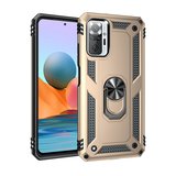Redmi Note 10 Pro Kılıf Sofya Yüzüklü Silikon Kapak - Gold