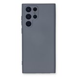 Erdo Ticaret Samsung Galaxy S24 Ultra Kılıf Gri Nano Kadife Silikon Arka Kılıf