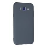Galaxy J7 Kılıf Nano içi Kadife Silikon - Gri