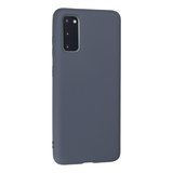 Galaxy S20 Kılıf Nano içi Kadife Silikon - Gri