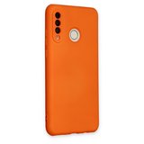 P30 Lite Kılıf Nano içi Kadife Silikon - Turuncu