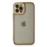 iPhone 12 Pro Max Kılıf Liva Lens Silikon - Beyaz