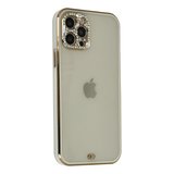 iPhone 12 Pro Max Kılıf Liva Taşlı Silikon - Beyaz