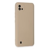 Realme C11 2021 Kılıf Nano içi Kadife Silikon - Pudra
