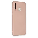 P30 Lite Kılıf Nano içi Kadife Silikon - Pudra