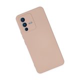 V23 5G Kılıf Nano içi Kadife Silikon - Pudra