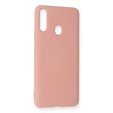 Galaxy A20S Kılıf Nano içi Kadife Silikon - Pudra
