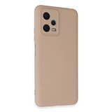 Redmi Note 12 5G Kılıf Nano içi Kadife Silikon - Pudra