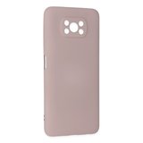 Pocophone X3 Kılıf Nano içi Kadife Silikon - Pudra