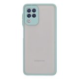 Galaxy A22 Kılıf Montreal Silikon Kapak - Turkuaz