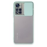 Redmi Note 11 Pro Plus 5G Kılıf Palm Buzlu Kamera Sürgülü Silikon - Turkuaz