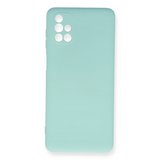 Galaxy M51 Kılıf Nano içi Kadife Silikon - Turkuaz