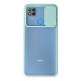 Redmi 9C Kılıf Palm Buzlu Kamera Sürgülü Silikon - Turkuaz