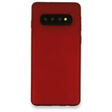 Galaxy S10 Plus Kılıf First Silikon - Bordo
