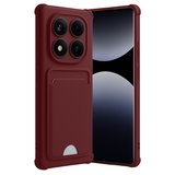 Redmi Note 14 Pro 4G Kelvin Kartvizitli Silikon - Bordo
