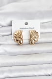 316L Çelik Gold Renk Vintage Model Kadın Küpe