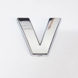 V Harfi 3,75 cm Krom Yapışkanlı