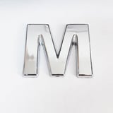 M Harfi 3,75 cm Krom Yapışkanlı