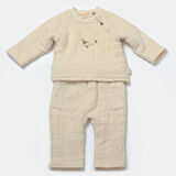 Sweatshirt & Pantolon Takım 7021 Taş