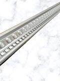DEKORATİF POLİÜRETAN SARAY TAVAN KARTONPİYER -GÜMÜŞ RENK (EN 13 CM -BOY:100 CM)-DUVAR SÜSÜ