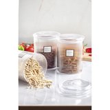 9'lu Barok Yuvarlak Büyük Kavanoz Seti & Saklama Kabı & Erzak Kabı (9*2000 ML)