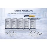 Steril Abeslang 100'lü 5 Paket Tek Tek Paketli Ahşap Dil Basacağı Medikal Spatula Toplam 500 Adet