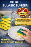 Lusil Oluklu Bulaşık Süngeri 5'li 1 Paket Güçlü Yağ ve Kir Temizleyici Çift Katmanlı Mutfak Süngeri