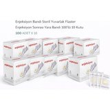 Enjeksiyon Bandı Steril Yuvarlak Flaster Enjeksiyon Sonrası Yara Bandı 100’lü 10 Kutu