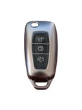 Ford Focus/Cmax/Fiesta/Mondeo/Transit Anahtar Uyumlu Silikon Oto Anahtar Kumanda Kabı Kılıf Füme